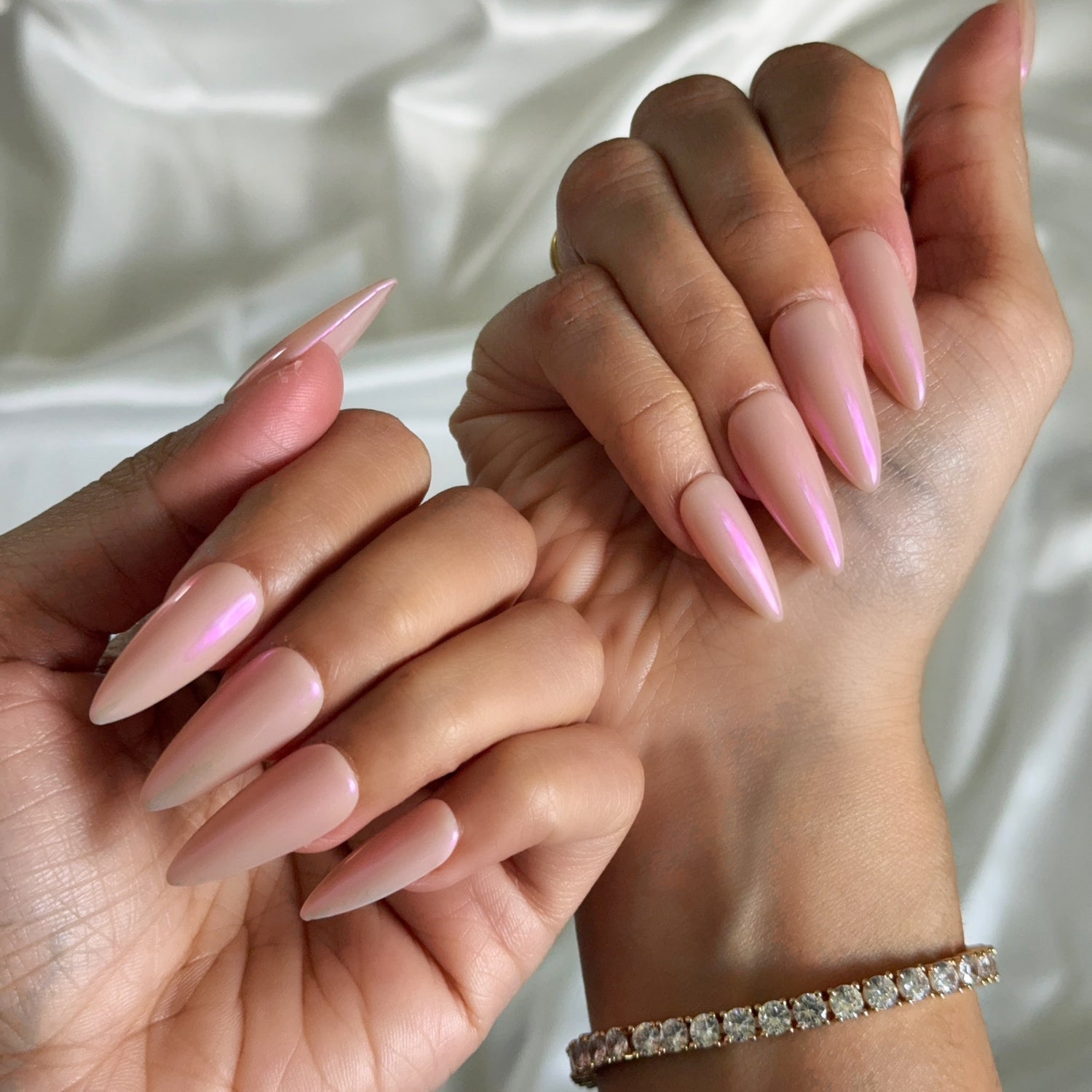 Chrome Press-On Nails